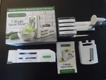 Spiralizer 7 Blade Slicer For Vegetables And Fruits-white W/instructions. Fixed Price $15.95.