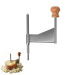 Angoily Cheese Wheel, Stainless Steel Rotary 14.50X9.00X2.50CM, Silver. Fixed Price $22.71.