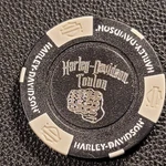 Hd Toulon France - French Riviera International Harley Poker Chip (blk/wht). Fixed Price $9.99.