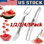 3/1 Watermelon Slicer CUTTER,2-IN-1 Fork Stainless Steel Fruit Cutting Artifact. Fixed Price $7.99.