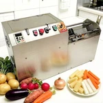 Commercial Fruit Vegetable Strip Pusher Machine, Electric Cutter. Fixed Price $1024.25.