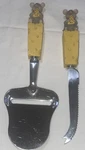 Vintage Progressus Stainless Steel Mouse Figure Cheese Knife / Slicer Combo. Fixed Price $29.99.