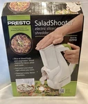 Presto Salad Shooter Electric Slicer Shredder New Open Box 2018 Model No. 02910. Fixed Price $28.89.