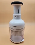 Oxo Chopper Good Grips White Color Stainless Steel Blades Veggies Nuts. Fixed Price $9.99.