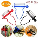 Vegetable Magic Trio Peeler Set Of 3 Fruit Slicer Julienne Stainless Steel. Fixed Price $5.93.