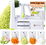 5-BLADE Vegetable Spiralizer: Best Zucchini Slicer & Veggie Noodle Maker,. Fixed Price $49.37.