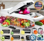 15-IN-1 Vegetable Fruit Chopper Cutter Food Onion Veggie Dicer Slicer Kitchen. Fixed Price $11.98.