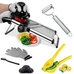 Mandoline Slicer For Kitchen Stainless Steel Food Chopper With Adjustable Blades. Fixed Price $39.99.
