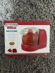 Kitchen Selectives Red Two Cup Food Processor With Stainless Steel Blade. Fixed Price $14.99.