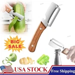 Stainless Steel Peeler With Wooden Handle Fruit & Vegetable SLICER-2026 Hot. Fixed Price $5.98.