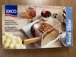 Ekco Bread Slicer 1995 Vtg New Makes Uniform Slices Every Time Cut Loaf Toast. Fixed Price $13.99.