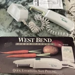 Vintage West Bend Power Vegetable Peeler Electric Peeling Blade For Home Tested. Fixed Price $42.00.