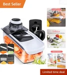 Mandoline Slicer 6 1 Kitchen Tool For Veggies Fruit Cheese Spiralizer. Fixed Price $35.95.