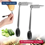 Lyreh 2PCS Spiral Cutter Knives, Stainless Steel Vegetable Slicer Portabl. Fixed Price $19.67.