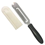 The Pampered Chef Cheese Knife #1125 Slicer Spreader Stainless With Sheath. Fixed Price $14.99.