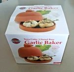 Norpro Terra Cotta Glazed Base Garlic Baker New Open Box. Fixed Price $9.95.