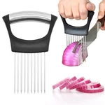 Slodki Stainless Steel Onion Slice Holder/chopper Slicing Assistant Tool - Black. Fixed Price $21.63.