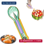 4 In 1 Fruit Cutter Set Baller Slicer Watermelon Kiwi Dragon Kitchen. Fixed Price $8.54.
