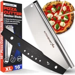 Kitchenstar 16-INCH Pizza Cutter Rocker Blade Sharp Stainless Steel Slicer Kni. Fixed Price $38.13.
