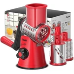 Geedel Rotating Drum Grater Kitchen Mandoline With 3 Interchangeable Blades. Fixed Price $29.99.