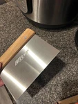 Alltop Stainless Steel Dough Cutter & Bench Scraper With Wood Handle. Fixed Price $10.44.