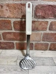 Vintage Leifheit Edelstahl Rostfrei Stainless Potato Masher White Handle German. Fixed Price $27.99.