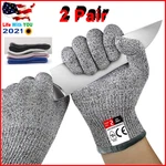 2 Pair Butcher Glove Cut Proof Stab Resistant Safety Kitchen L5 Protection. Fixed Price $11.95.