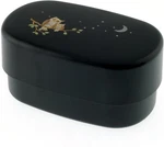 Kotobuki Japanese 2-TIERED Bento Box, Black Owl/moon/stars. Fixed Price $39.99.