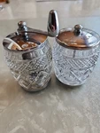 Imperial Glass Salt & Pepper Set Cape Cod Pattern Grinder Read. Fixed Price $15.99.