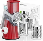 Rotary Cheese Grater Kitchen Hand Crank 3 Blades Slicer Shredder Us. Fixed Price $24.99.