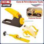Banana Loca Kitchen Gadget - Core & Fill While Still In Its Peel,yellow. Fixed Price $35.36.