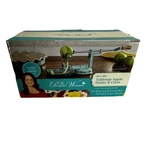 Pioneer Woman Tabletop Apple Peeler & Corer Sweet Rose Suction Spiral Teal. Fixed Price $22.99.