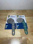 Lot Of ( 2 ) Brand New Farberware Colourworks Pizza Cutter Wheels Gray & Green!. Fixed Price $18.99.