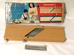 Vintage Benriner Mandolin Vegetable Slicer With 3 Saw Tooth Blades & Box #778001. Fixed Price $24.95.