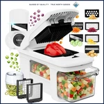 Multi-functional Kitchen Slicer With 8 Stainless Steel Blades And Spiralizer. Fixed Price $89.89.