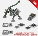 Choice French Fry Cutter With Suction Feet Blade Push Block Attachment Set. Fixed Price $195.88.