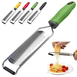 Cheese Grater Handheld & Lemon Zester With Handle, Stainless One Size, Green. Fixed Price $17.18.
