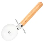Pizza Cutter With Wooden Handle Stainless Steel Wheel Dough Pastry Slicer. Fixed Price $8.13.