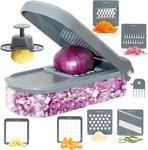 Vacream 6-IN-1 Vegetable Chopper Mandoline Slicer 6-BLADE Tool For Meal Cooking. Fixed Price $10.36.