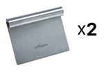Norpro Vegetable Chopper Stainless Steel Scraper Measuring Guide 6"X4" (2-PACK). Fixed Price $19.85.