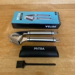 Mitba Garlic Press Set- Professional Stainless Steel Mincer, User Friendly With. Fixed Price $13.99.