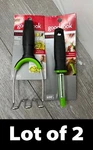 LOT/2 Goodcook Touch Tools: Mini Masher & Swivel Peeler, Black/green. Fixed Price $14.95.