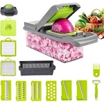 Kitchen Ideas Veggie Slicer 16 Pieces Gray, Hand Operated Vegetab.... Fixed Price $12.99.