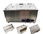 Intsupermai Commercial Food Warmer 3-PAN Buffet With Lid Small One. Fixed Price $256.94.