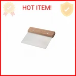 Winco Stainless Steel Dough Scraper With Wood Handle. Fixed Price $8.28.