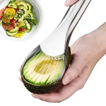 Choxila Avocado Slicer Tool 2-IN-1 Stainless Steel Cutter Silver. Fixed Price $17.94.
