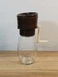 Vintage Gemco Westinghouse Glass Jar Nut Chopper With Brown Plastic Top. Fixed Price $6.99.
