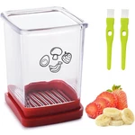 Fruit Slicer Cup Strawberry Stainless 2.99 X 4.3 In, Red. Fixed Price $14.24.