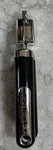 New Kitchenaid Gourmet Garlic Press Black/ Silver 7.5" Removable Basket Hanging. Fixed Price $8.99.