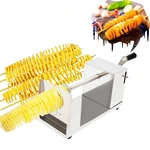 Manual Potato Tower Chips Slicer Machine Stainless Steel Spiral Vegetable Cutter. Fixed Price $35.72.